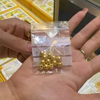 【巧玲珠宝】足金999卡7M金珠 DIY时尚百搭 多样性发一