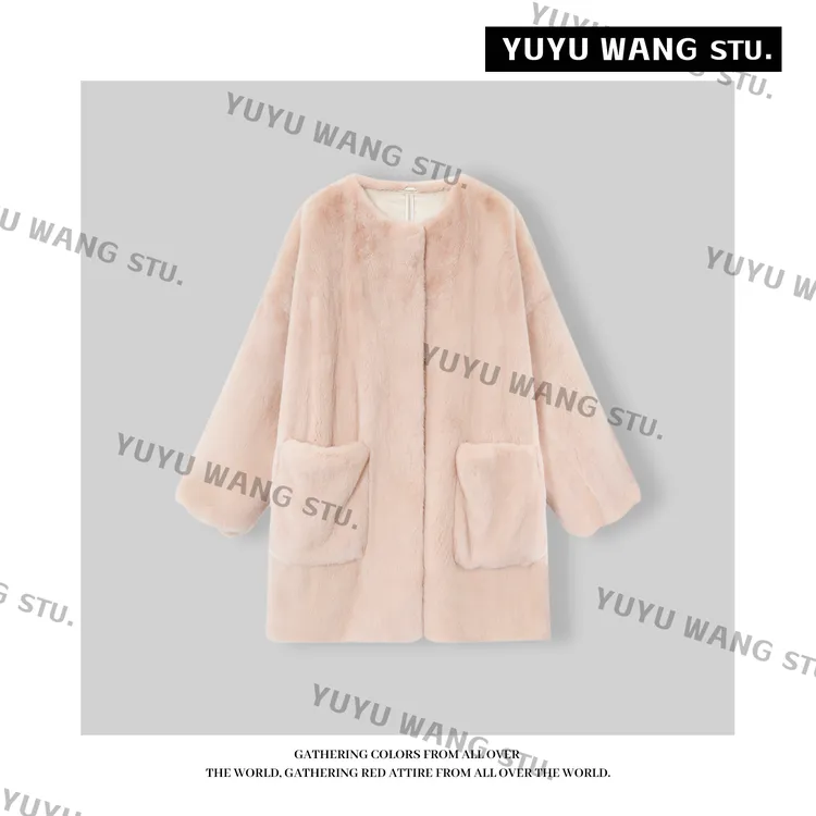 YUYU WANG【舒怀】皮草外套RB2SDRL2592