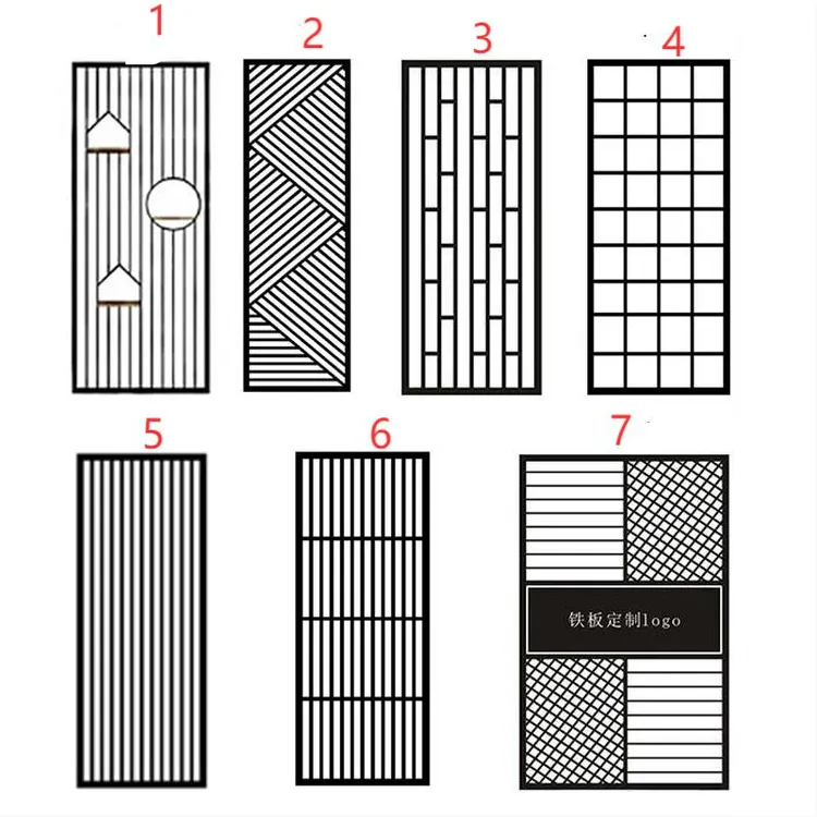 铁艺屏风隔断装饰墙工业风菱形吊顶网格餐厅半墙隔断卡座围栏批发