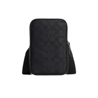 COACH/蔻驰 ADEN男士斜挎包黑灰logo手机包 CW364