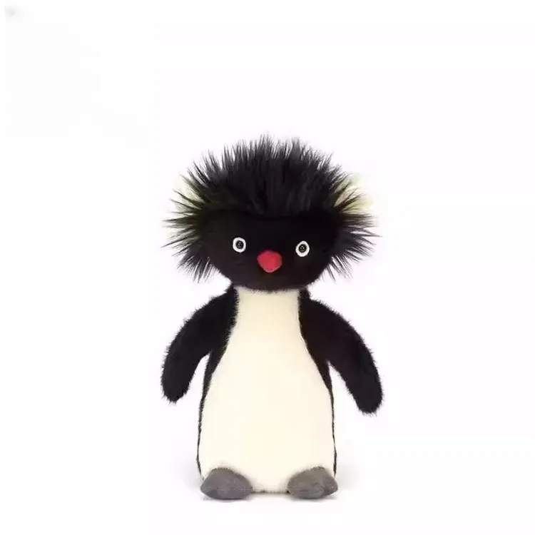 英国jelly炸毛企鹅爆炸头企鹅可爱罗尼公仔毛绒玩偶送女生礼物