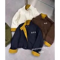 欧洲站设计感立领撞色拼接轻薄棉服外套女2025秋季新款夹克上衣潮
