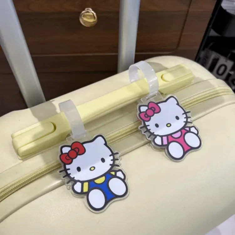 凯蒂猫拉杆箱挂牌行李牌亚克力行李箱防丢牌高颜值登机托运牌外出
