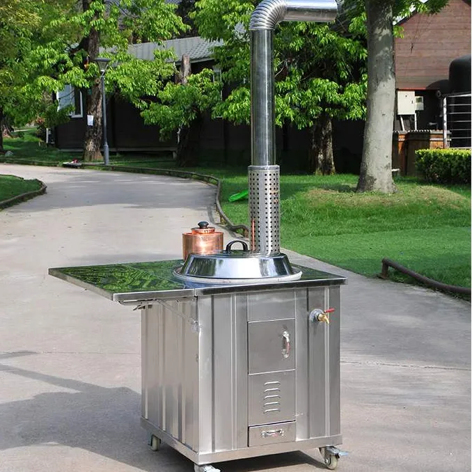 处理新款304加厚不锈钢柴火灶农村大铁锅多功能柴火炉灶包邮