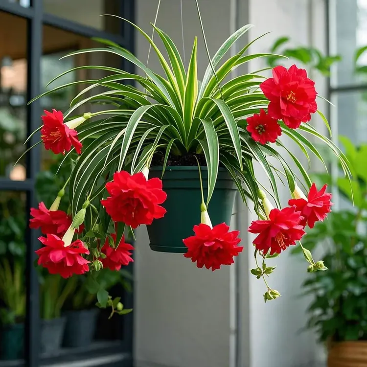 浓香型花卉金娃娃吊兰大花重瓣绿植四季可种植盆栽室外耐寒热易活