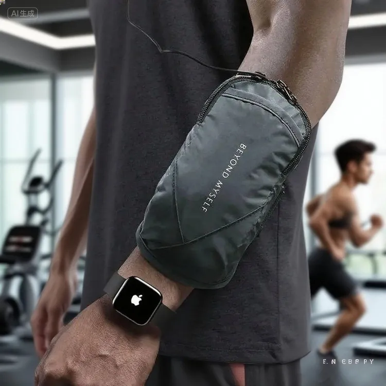 夏季运动手机臂包男女款跑步手腕袋防水轻薄夜跑反光健身运动臂包