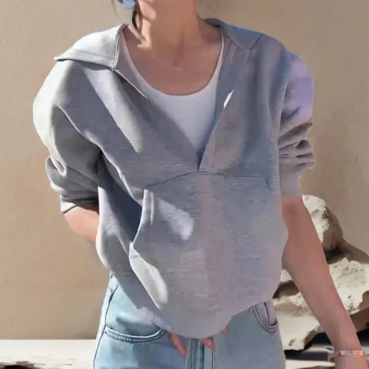 2025新款早秋连帽净版时尚显瘦百搭卫衣LK2505491