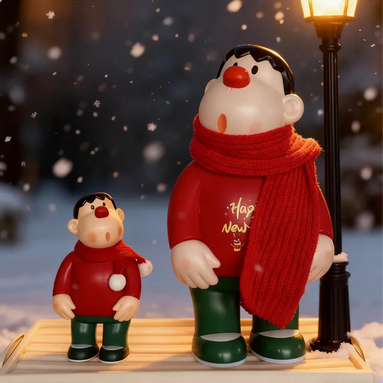 新年摆件新款红衣胖虎创意卡通动漫潮流摆件玩偶装饰公仔玄关摆件