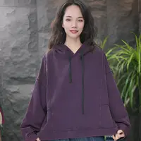 JJ套头款免烫纯色套头连帽秋季卫衣美式春秋设计感复古