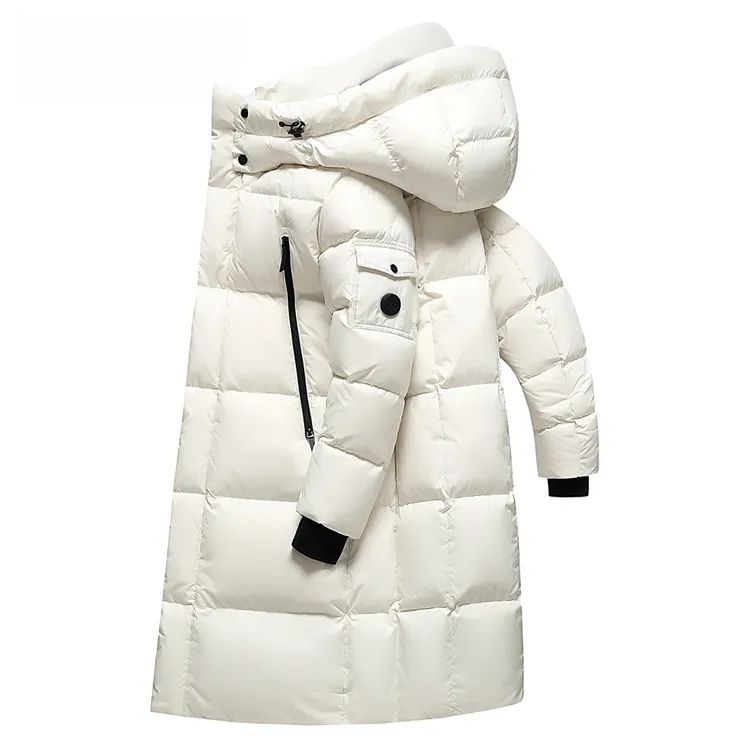 2025冬季新男士潮流时尚极寒加厚羽绒服男装过膝长款保暖休闲外套