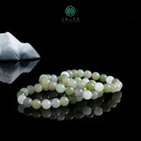 石惑珠宝^和田玉单圈-多宝圆珠10mm/多样性发一