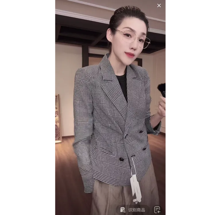 MNFK 细格纹西装 XZ0242