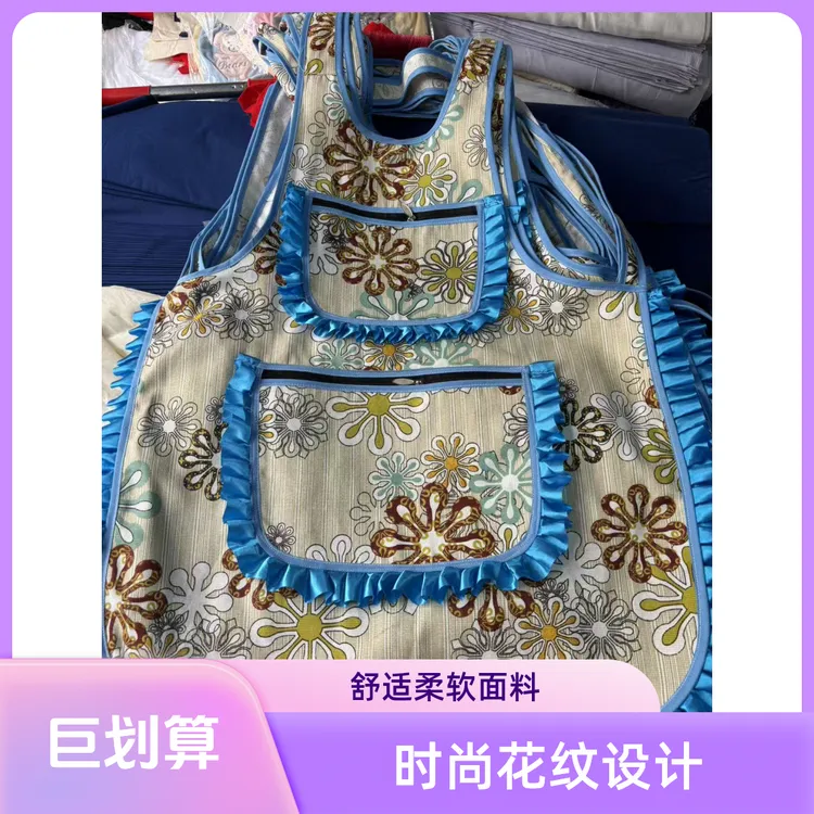 民族风花纹围裙时尚柔软手工