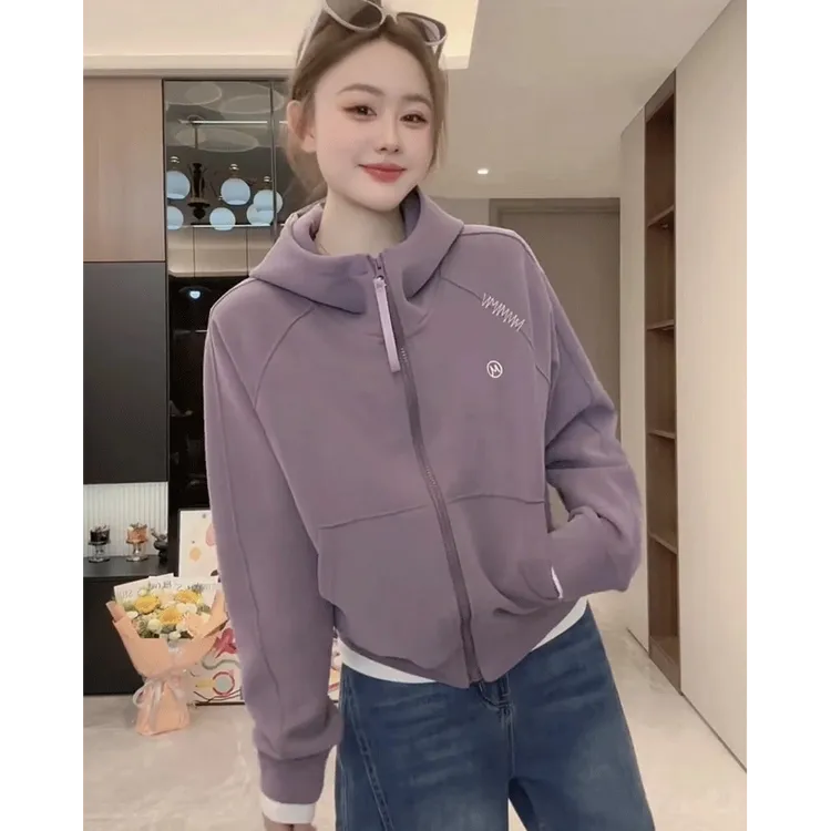 爆款时尚高级感连帽卫衣外套女2025年秋季休闲显瘦超好看减龄上衣