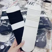 纯色百搭通勤四季款无骨缝合堆堆袜
