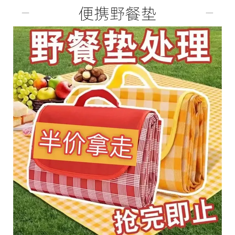 野餐垫防潮垫加厚便携户外野餐布露营防水做点防水布帐篷折叠郊游