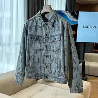 SUNTEEZA手绘涂鸦牛仔衣