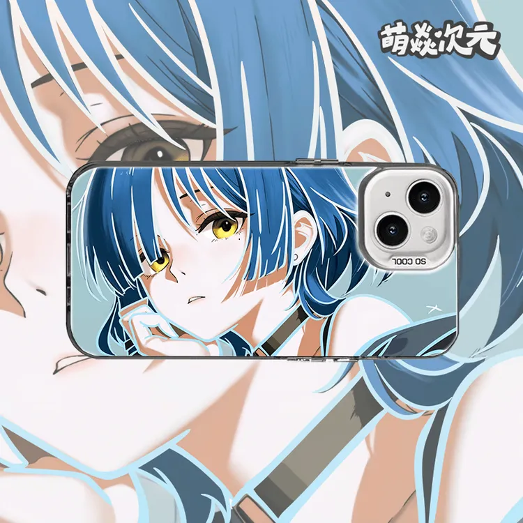 孤独摇滚山田凉线条反光适用于苹果华为VIVO小米OPPO二次元手机壳