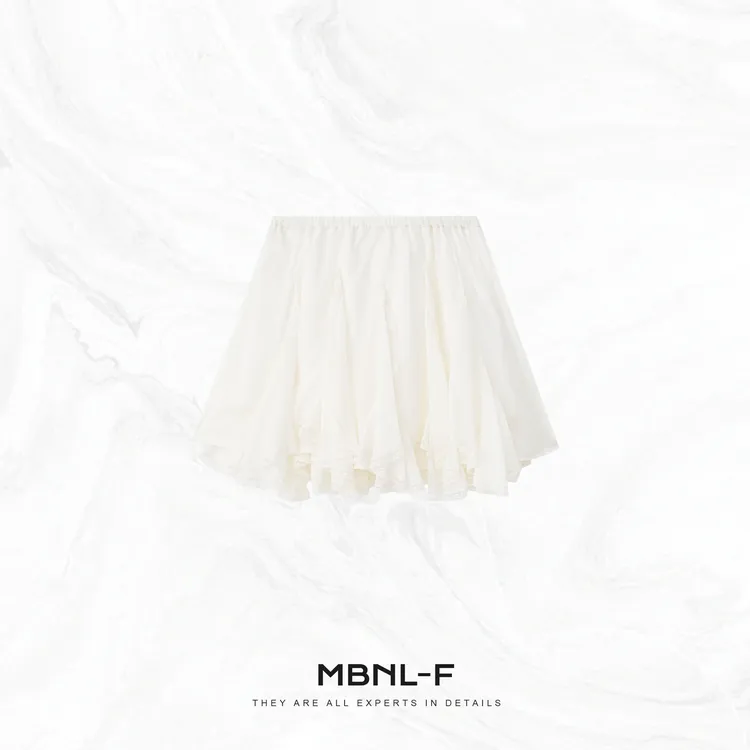MBNL-F “梦露半裙” 2025S/S新品 蕾丝边温柔短裙 秦磊XM-XQZ2011