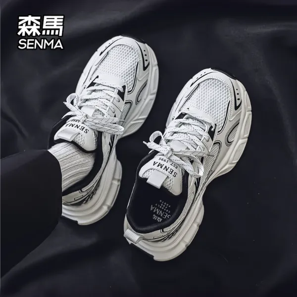 森马男鞋新款复古时尚国潮老爹鞋冬季爆款潮流学生网面运动潮鞋子