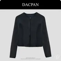 DACPAN-“拿破仑”圆领修身拉链皮外套  2025/盼·YP359