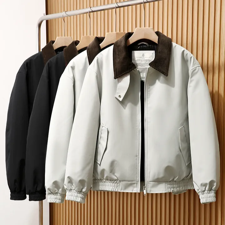 内外兼修！美式高端复古巴恩风秋冬男士保暖老钱风短款棉夹克外套
