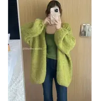 格子推荐~秋季慵懒风软糯毛衣外套A130