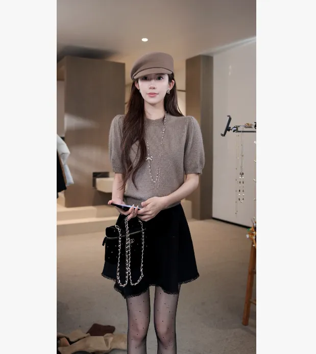 【禾呈】时尚毛衣女秋冬圆领套头针织衫外搭温柔风软糯上衣10888