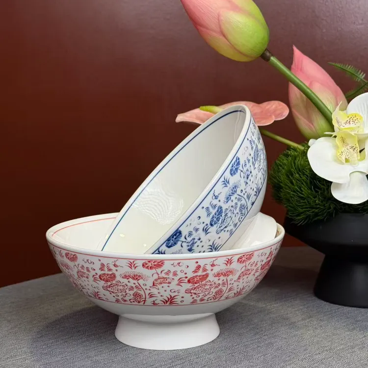 正品优选耐高温鱼藻纹小炒碗川湘赣菜安徽土菜特色餐饮商用