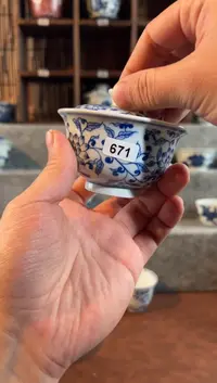 【闪购商品】671天禄言瓷手绘茶器天花板