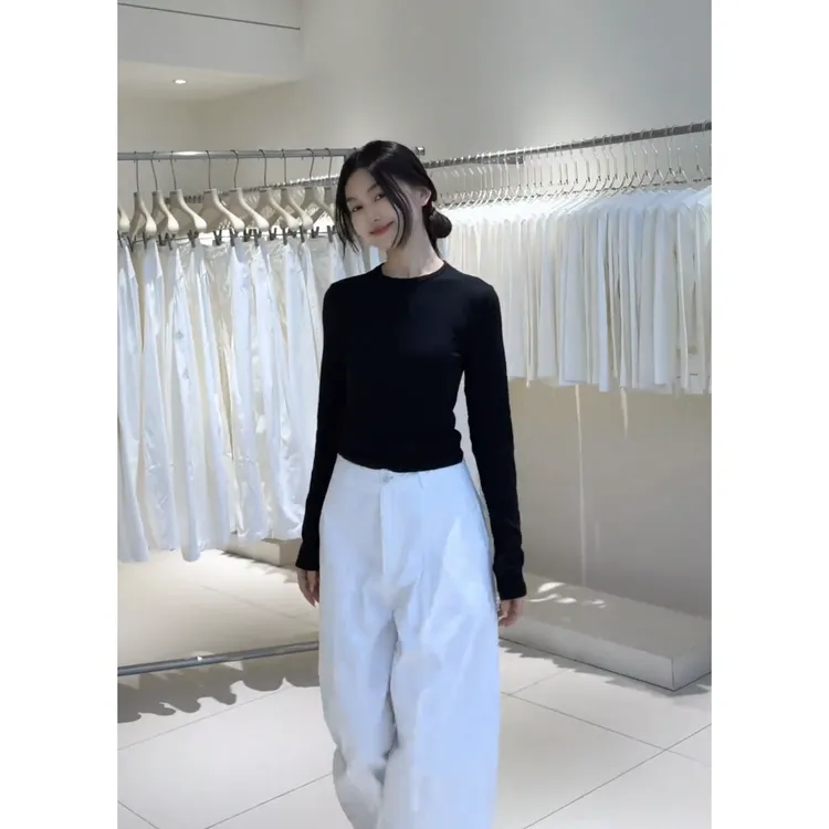 MARIE.COCO秋冬韩系极简高级感修身显瘦针织上衣宽松慵懒休闲裤女