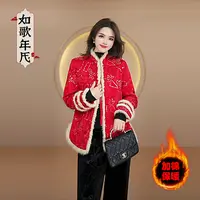 锦上添花-如歌年代冬季新中式国风毛领厚款保暖女装外套保暖棉衣