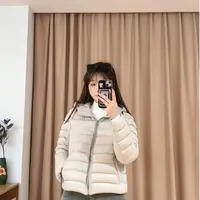 83711余小鱼【鱼骨羽绒】两色纯色连帽时尚百搭冬季羽绒服女装