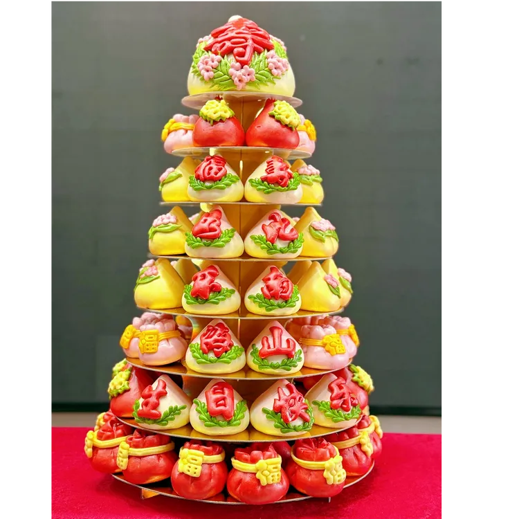 胶东花饽饽长辈生日花馍蛋糕花样传统方便制作面食新鲜手工