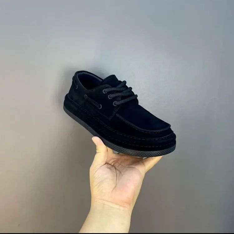 新款高品质全皮面休闲百搭男鞋