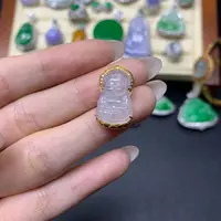 天然缅甸A货18K翡翠吊坠25.19