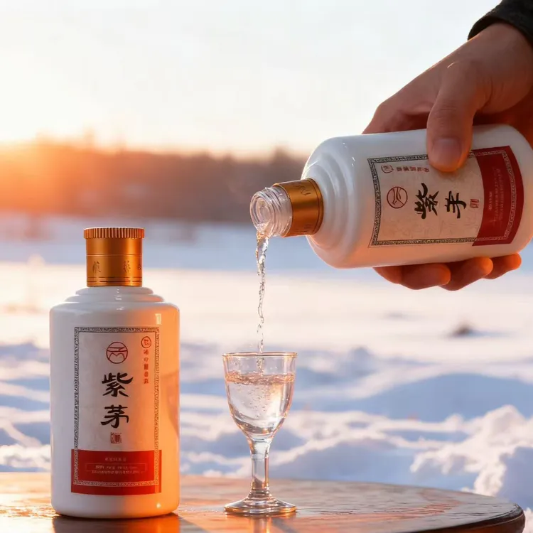 紫茅紫茅纯粮酱香酒一瓶100ml 裸瓶53%Vol