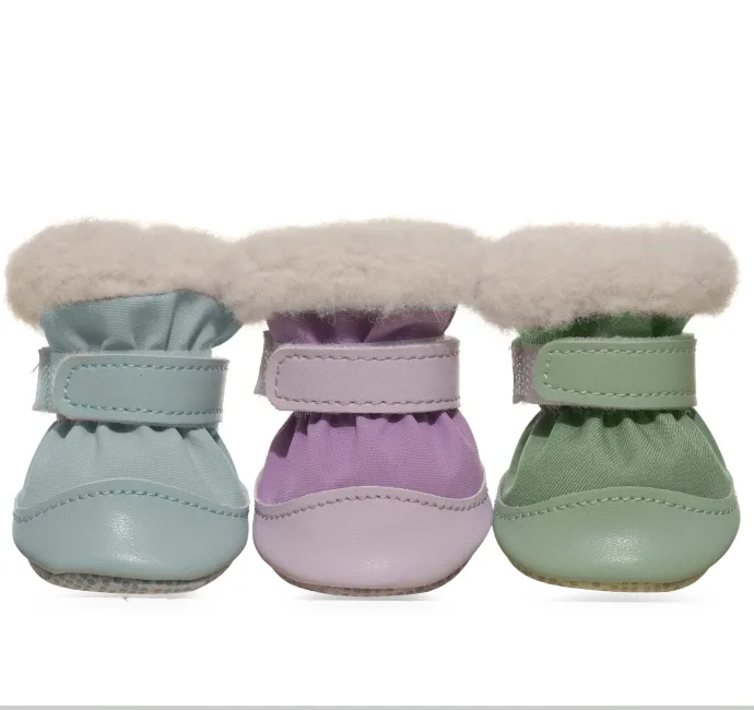 （米仓推荐）冬季狗鞋软底棉鞋加绒甩不掉老年犬小型犬新款雪地靴