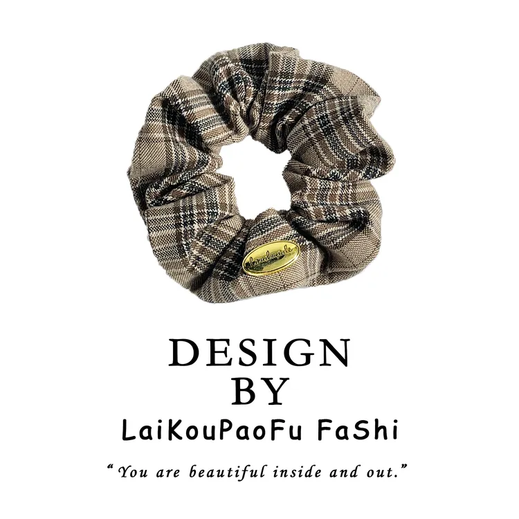 【jk少女】格子英伦风韩系甜美蝴蝶结弹簧夹方巾肠圈发夹侧边夹发饰