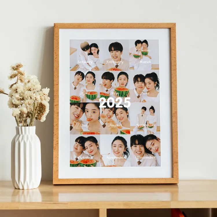 米莫实木摆台8寸10寸照片定制相框diy,高清印刷画芯达人X