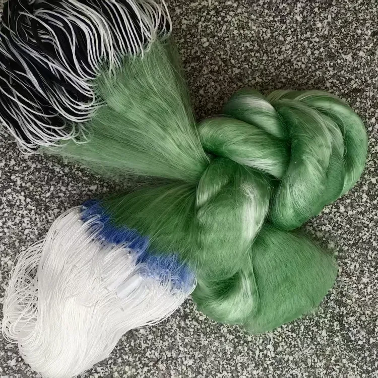 46号细柔绿丝软丝三层渔网沉网浮网挂网可捕翘嘴花鲢白鲢