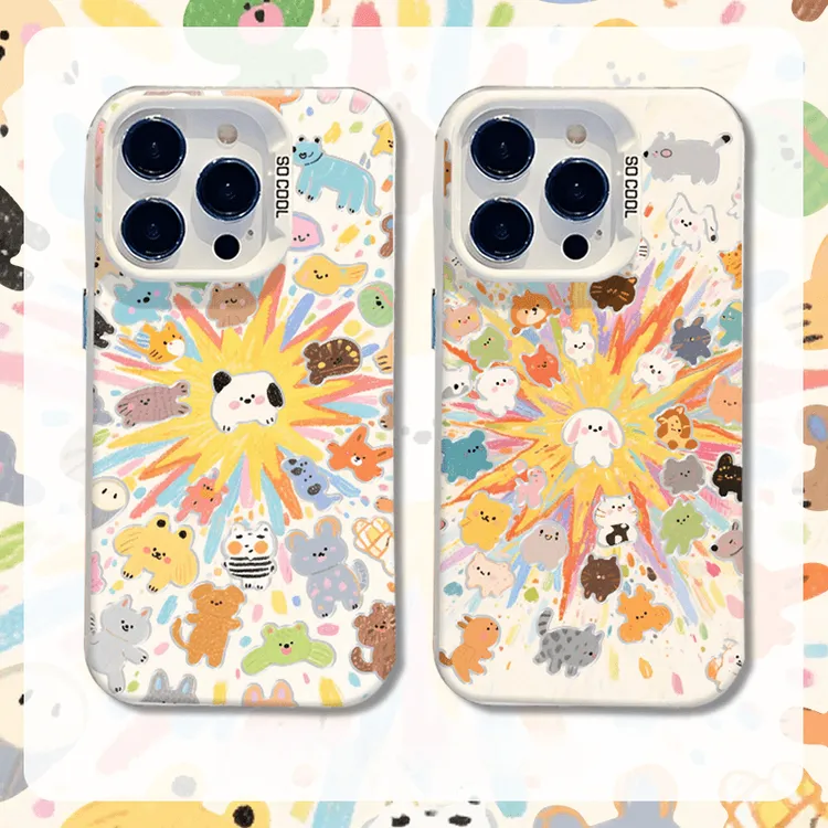 爆炸动物适用iphone17手机壳情侣苹果华为vivo小米OPPO荣耀保护套