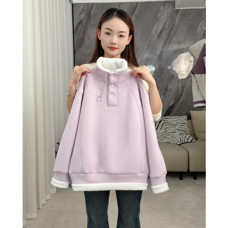 【恬颖KIDS】女童卫衣冬装2025新款洋气儿童加绒加厚冬季保暖衣服