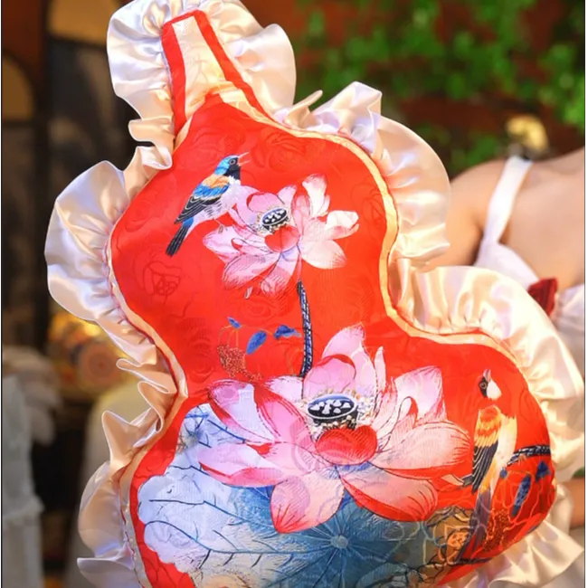 【君君家居】红福禄葫芦抱枕新中式轻奢高级感靠垫中国风欧式床头家用美式
