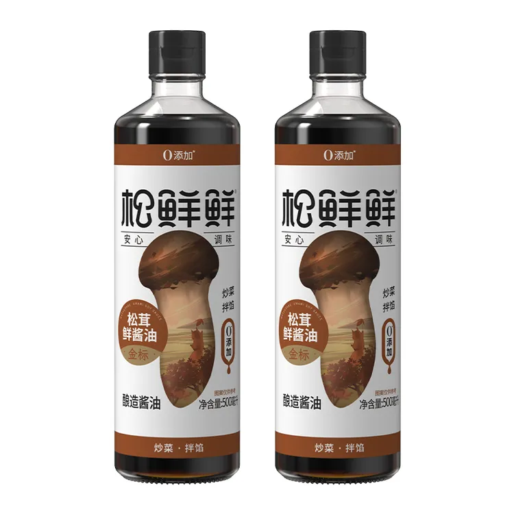 26年5月到期金标松茸鲜酱油玻璃瓶 500ml*2