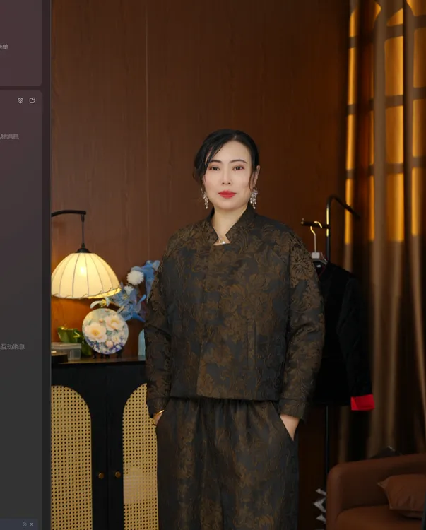 【澜冬】冬款高定加厚浮雕花复古网红新中式长袖外套秋冬上衣气质