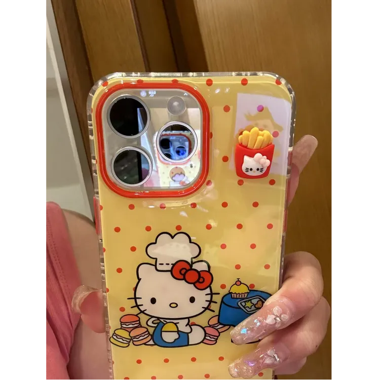诚星泽汉堡kt猫适用苹果16pro手机壳华为oppo/小米/vivo/一加防摔