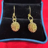  留你一生高级感气质时尚百搭简约爆款榴莲耳环备1.18