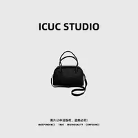 ICUC STUDIO-【波士顿单肩斜挎包】新款大容量荔枝纹手提包