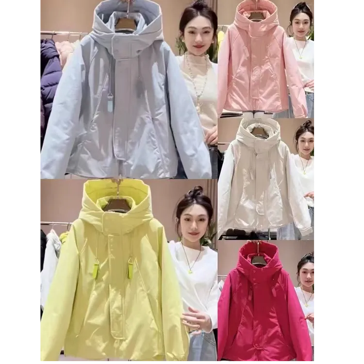 613（丹姐家）新款糖果色休闲冲锋衣减龄冲锋衣宽松连帽外套潮百搭